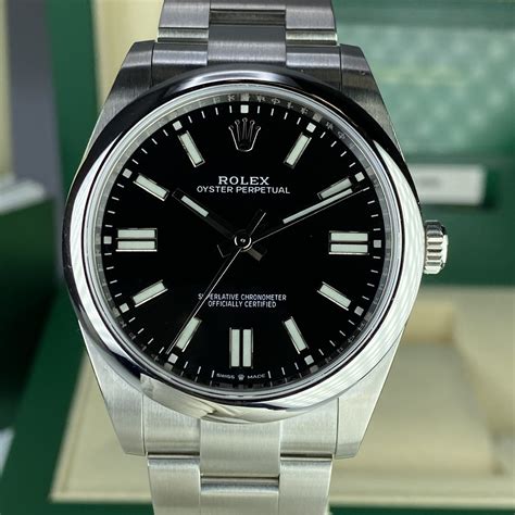 rolex oyster perpetual 41mm black.